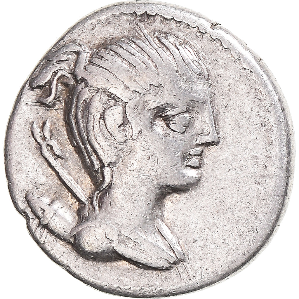 Moneda, Postumia, Denarius, 74 BC, Rome, BC+, Plata, Crawford:394/1
