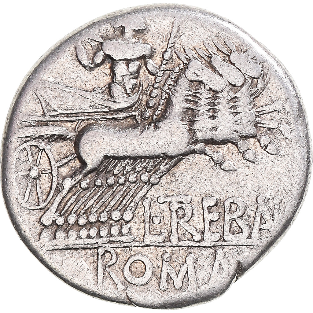 Coin, Trebania, Denarius, 135 BC, Rome, EF(40-45), Silver, Crawford:241/1