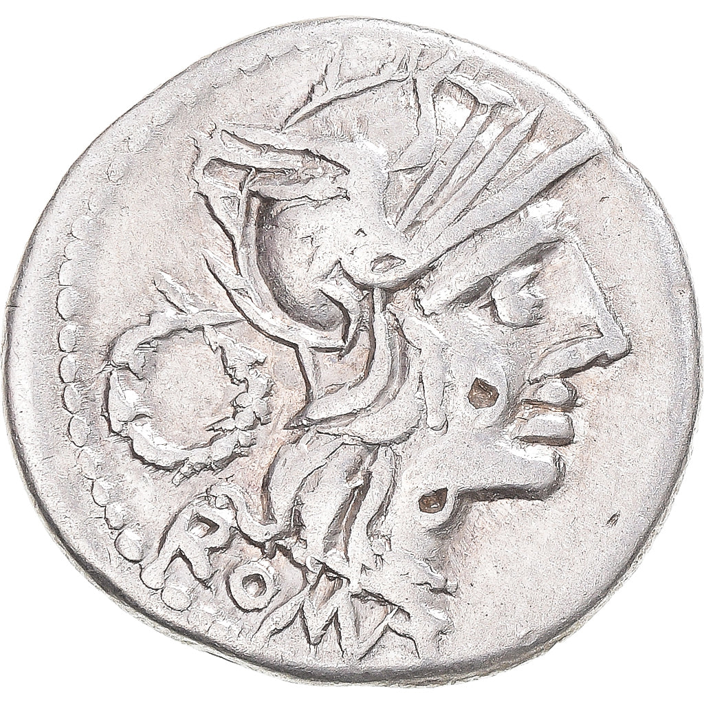Moeda, Cloulia, Denarius, 128 BC, Rome, AU(50-53), Prata, Crawford:260/1