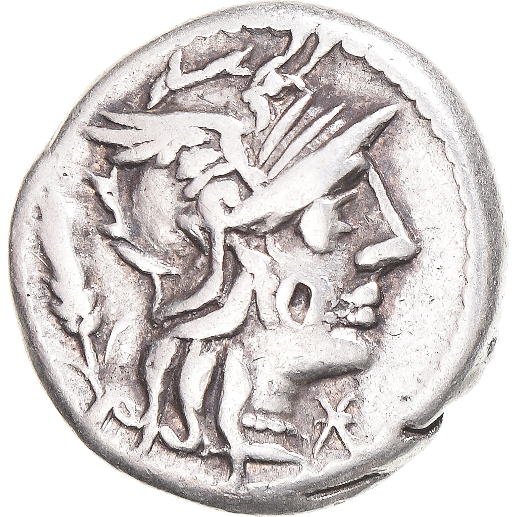 Moeda, Domitia, Denarius, 128 BC, Rome, AU(50-53), Prata, Crawford:261/1