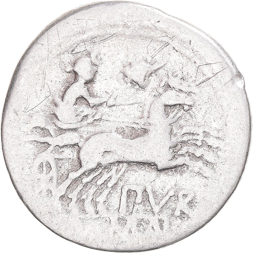 Moeda, Furia, Denarius, 169-158 BC, Rome, VF(20-25), Prata, Crawford:187/1