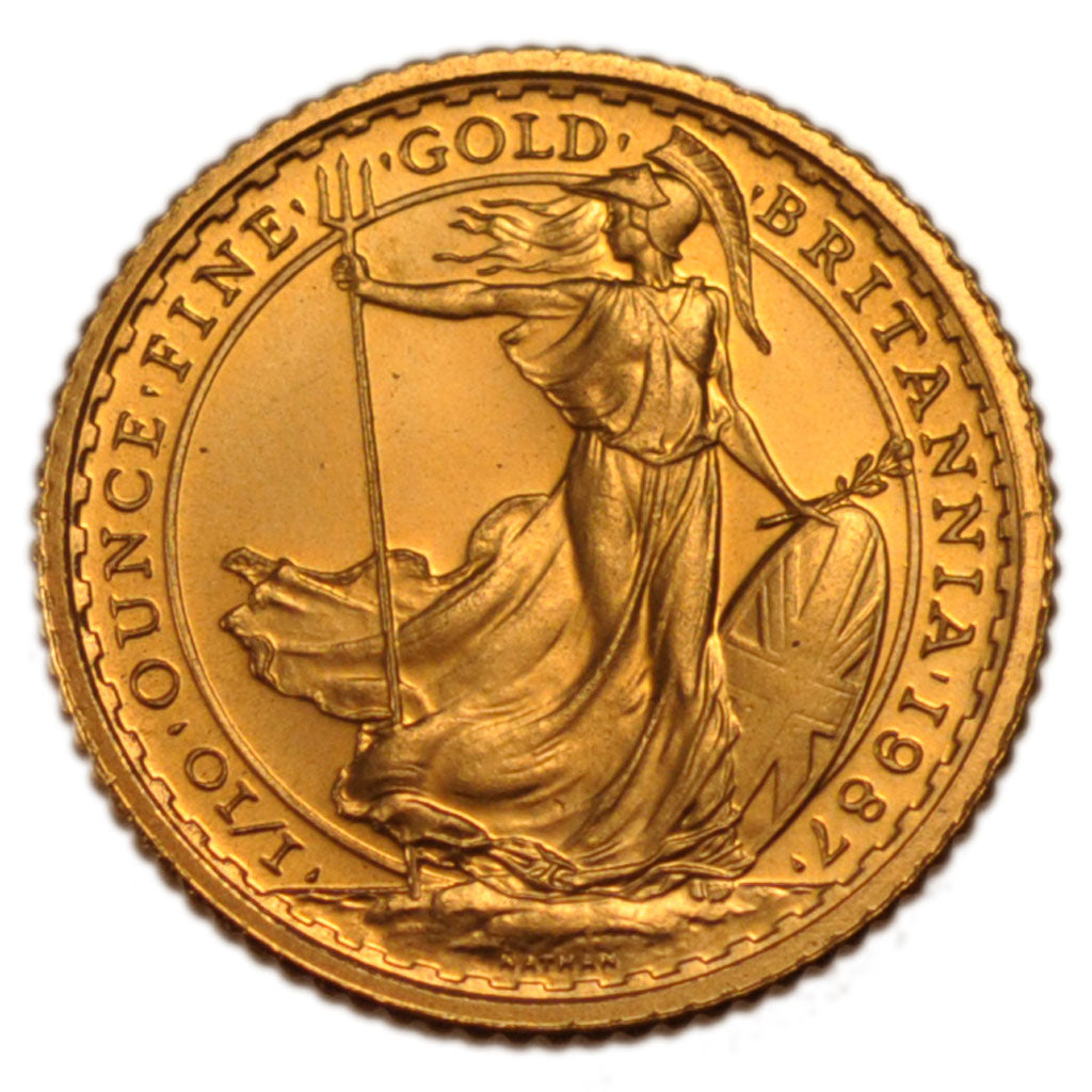 Great Britain, 10 Pounds, 1987, KM #950, MS(65-70), Gold, 3.40