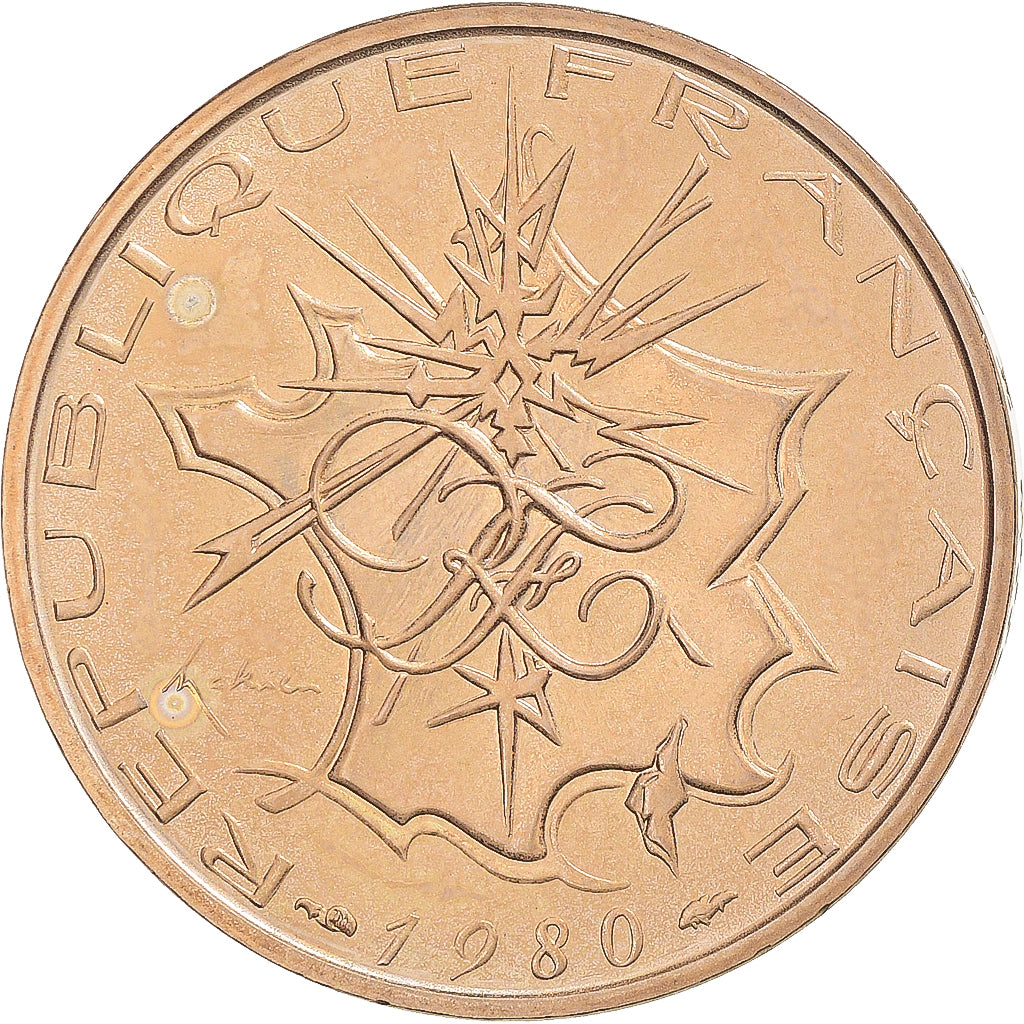 Moneda, Francia, 10 Francs, 1980, Paris, FDC, Cupro-aluminium-nickel