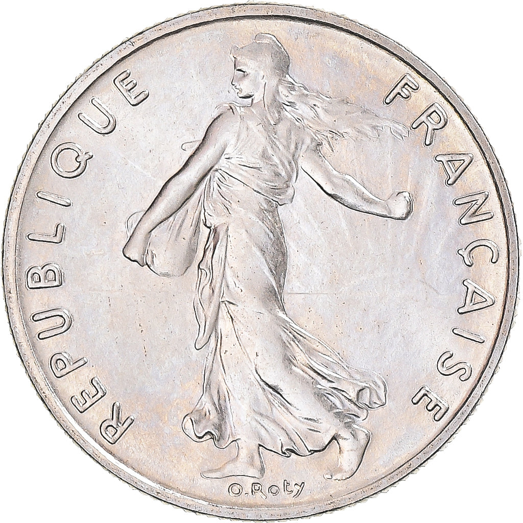 Moneta, Francia, 1/2 Franc, 1980, Paris, FDC, Nichel, Gadoury:429