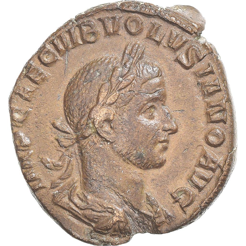 Coin, Volusian, Sestertius, 251-253, Rome, AU(50-53), Bronze, RIC:252