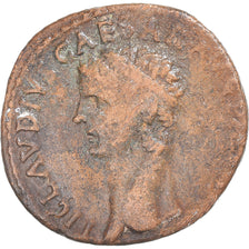 Coin, Claudius, As, 41-50, Rome, VF(30-35), Bronze, RIC:97
