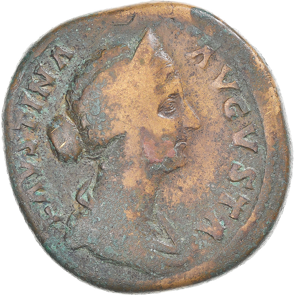 Münze, Faustina II, Sesterz, 161-176, Rome, S, Bronze, RIC:1665