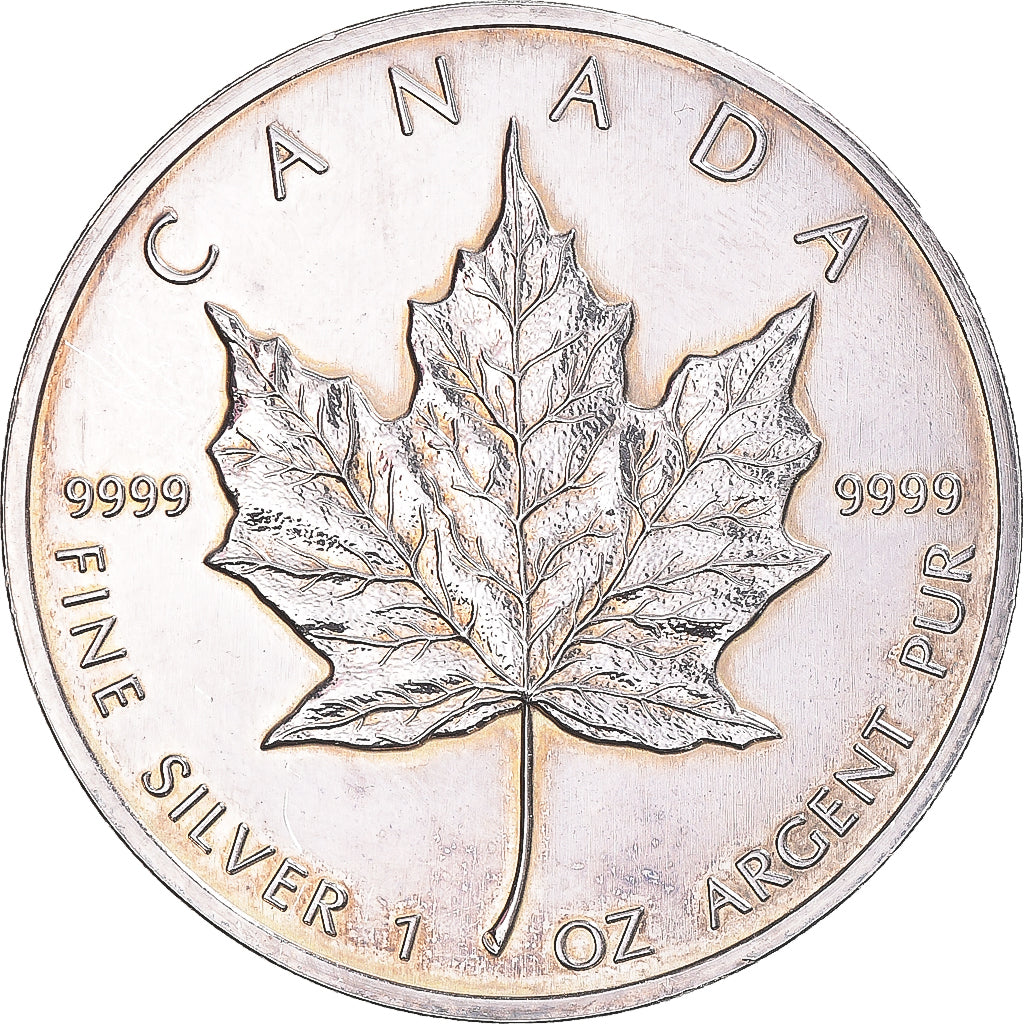 Moneta, Canada, 5 Dollars, 1991, Maple Leaf, SPL+, Argento