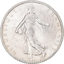 Moeda, França, 1 Franc, 1918, Paris, AU(55-58), Prata, Gadoury:467