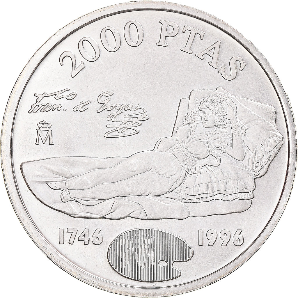 Moneda, España, Juan Carlos I, 2000 Pesetas, 1996, SC, Plata
