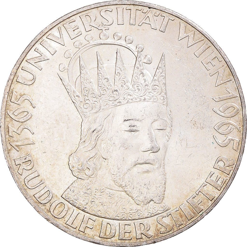 Moeda, Áustria, 50 Schilling, 1965, MS(60-62), Prata