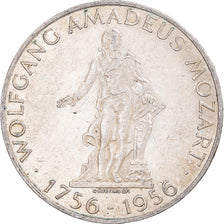 Moneta, Austria, 25 Schilling, 1956, AU(55-58), Srebro