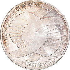 Coin, GERMANY - FEDERAL REPUBLIC, 10 Mark, 1972, Stuttgart, AU(55-58), Silver