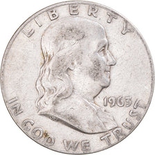Coin, United States, Franklin Half Dollar, Half Dollar, 1963, U.S. Mint, Denver