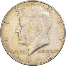 Coin, United States, Kennedy, Half Dollar, 1966, U.S. Mint, AU(50-53), Silver