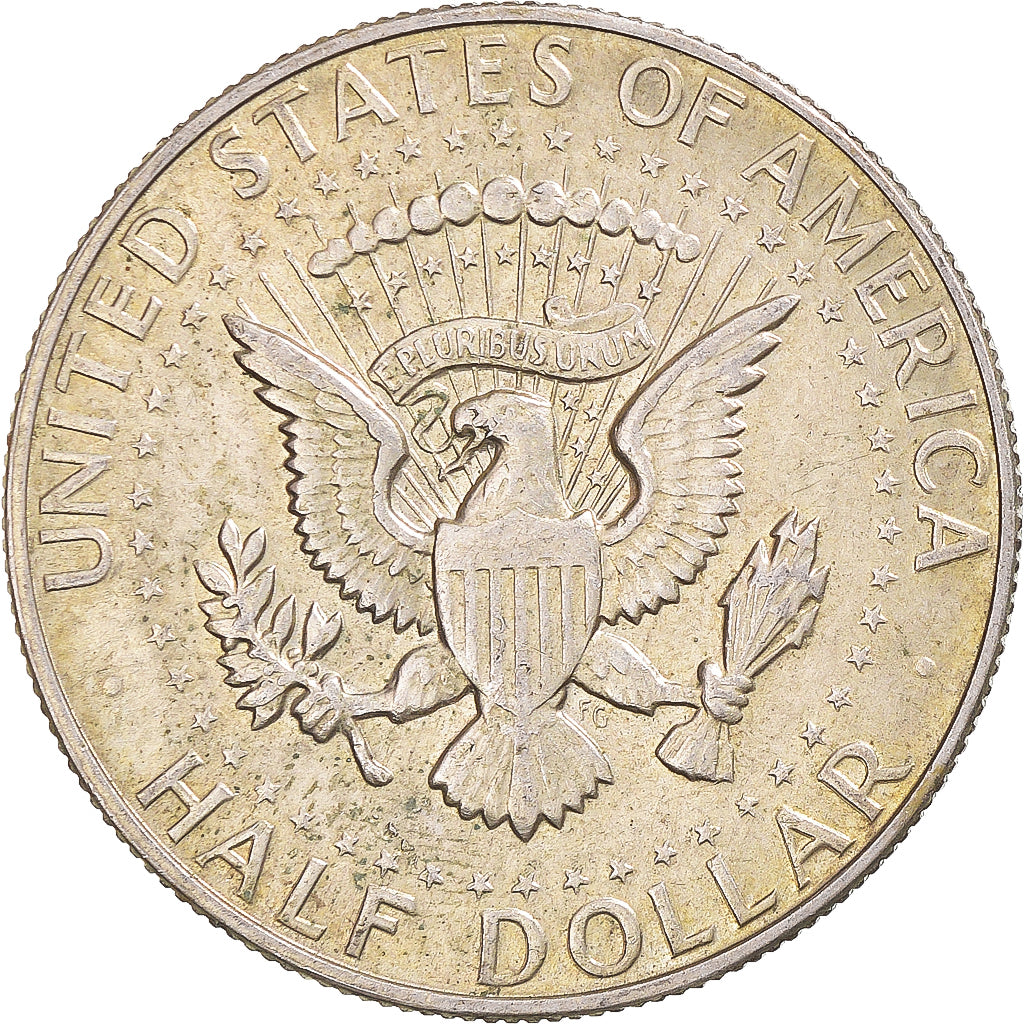 Coin, United States, Kennedy, Half Dollar, 1966, U.S. Mint, AU(50-53), Silver