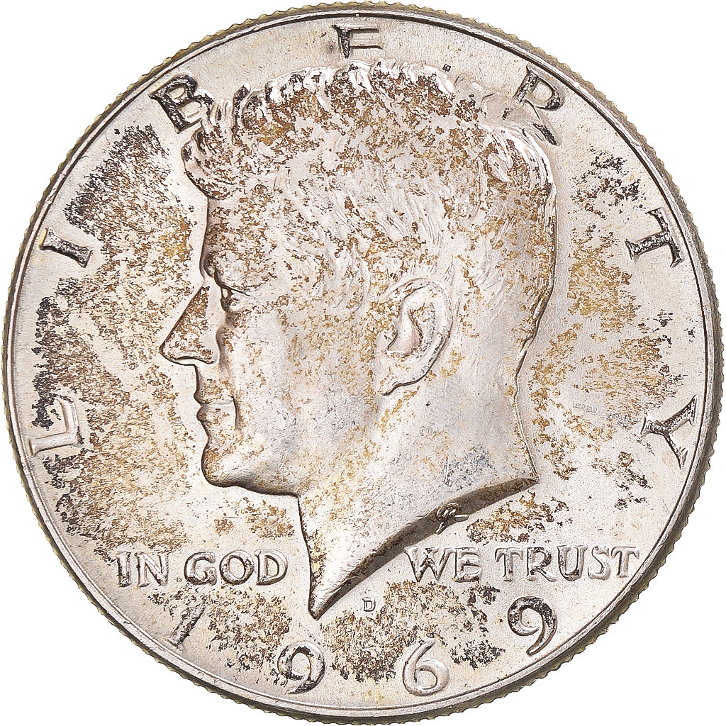 Moeda, Estados Unidos da América, Kennedy, Half Dollar, 1969, U.S. Mint