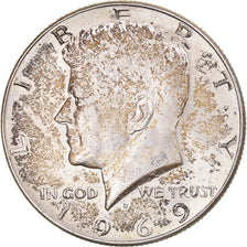 Moeda, Estados Unidos da América, Kennedy, Half Dollar, 1969, U.S. Mint