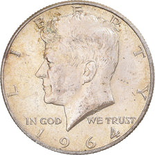 Moneta, Stati Uniti, Kennedy, Half Dollar, 1964, U.S. Mint, BB+, Argento