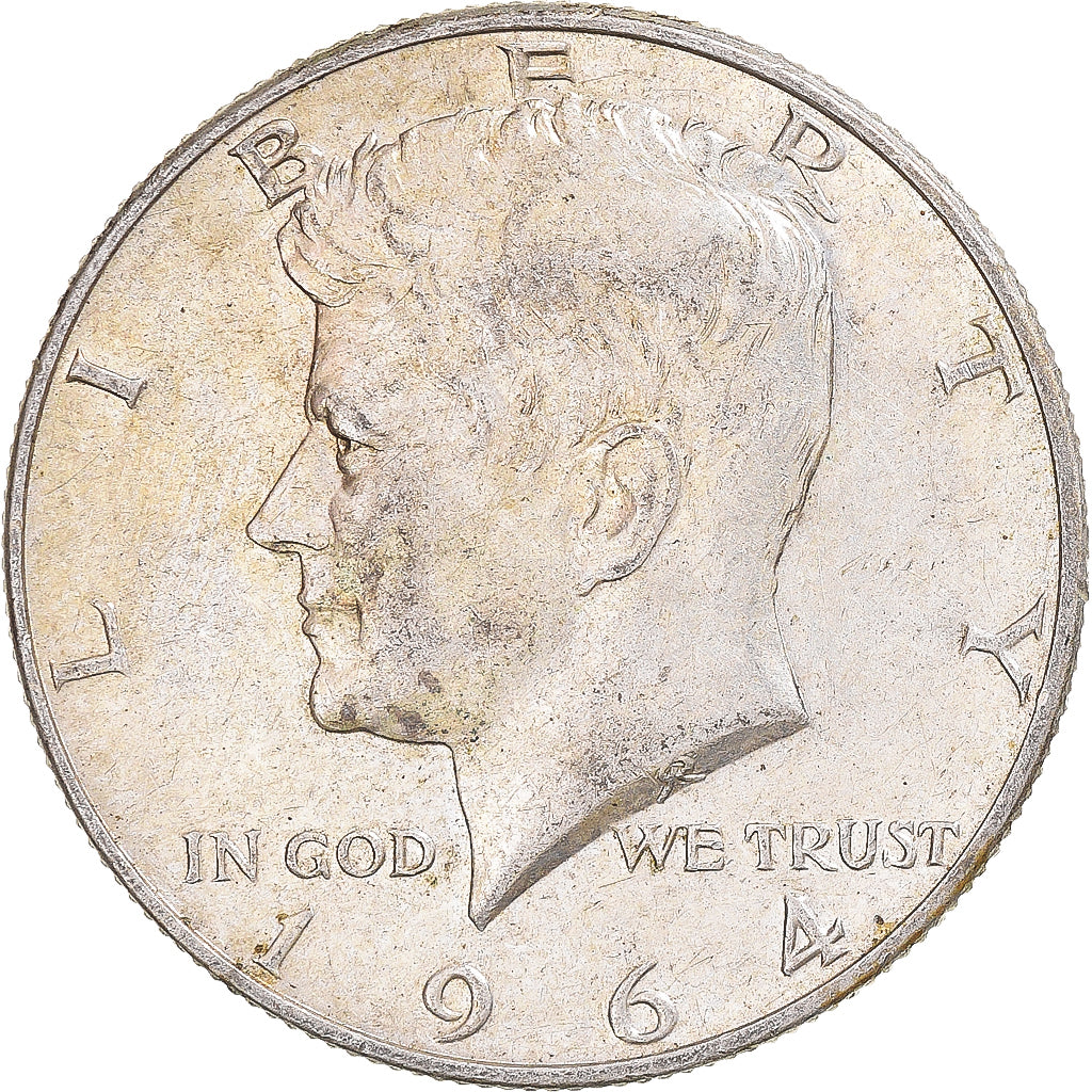 Monnaie, États-Unis, Kennedy, Half Dollar, 1964, U.S. Mint, TTB+, Argent