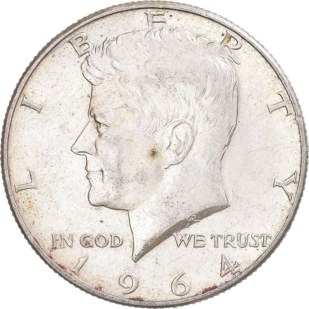 Coin, United States, Kennedy, Half Dollar, 1964, U.S. Mint, AU(55-58), Silver