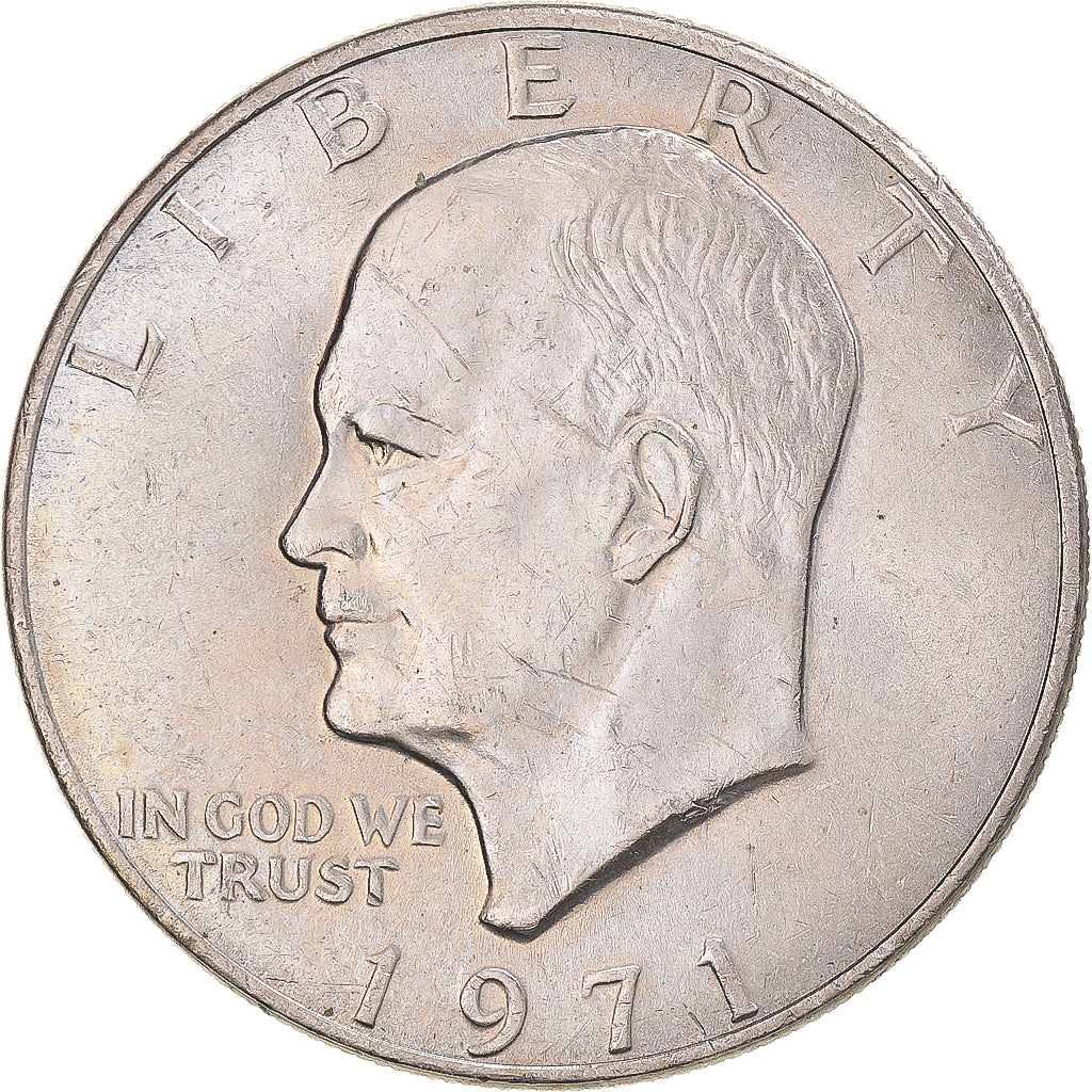 Coin, United States, Eisenhower Dollar, Dollar, 1971, U.S. Mint, EF(40-45)