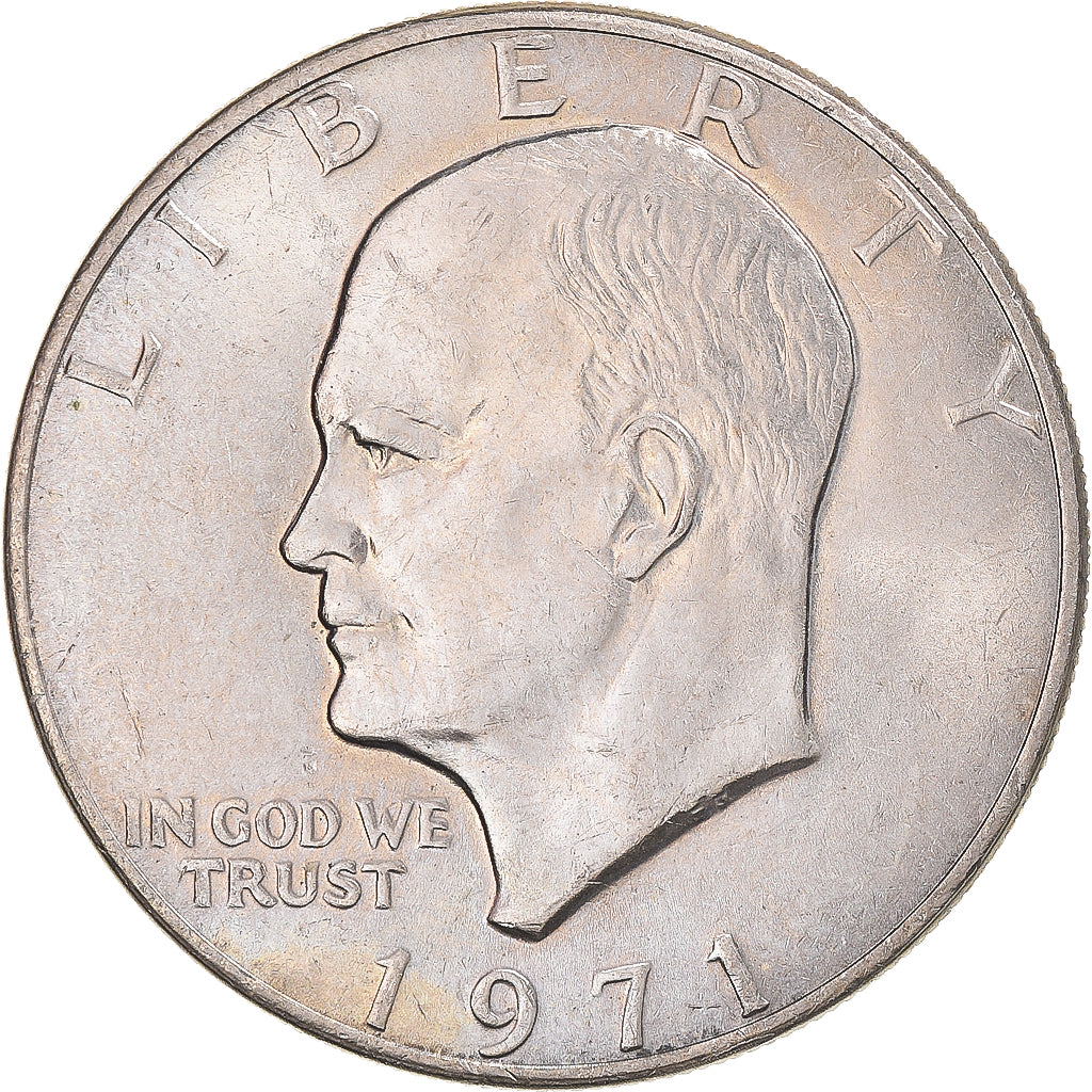 Coin, United States, Eisenhower Dollar, Dollar, 1971, U.S. Mint, AU(50-53)