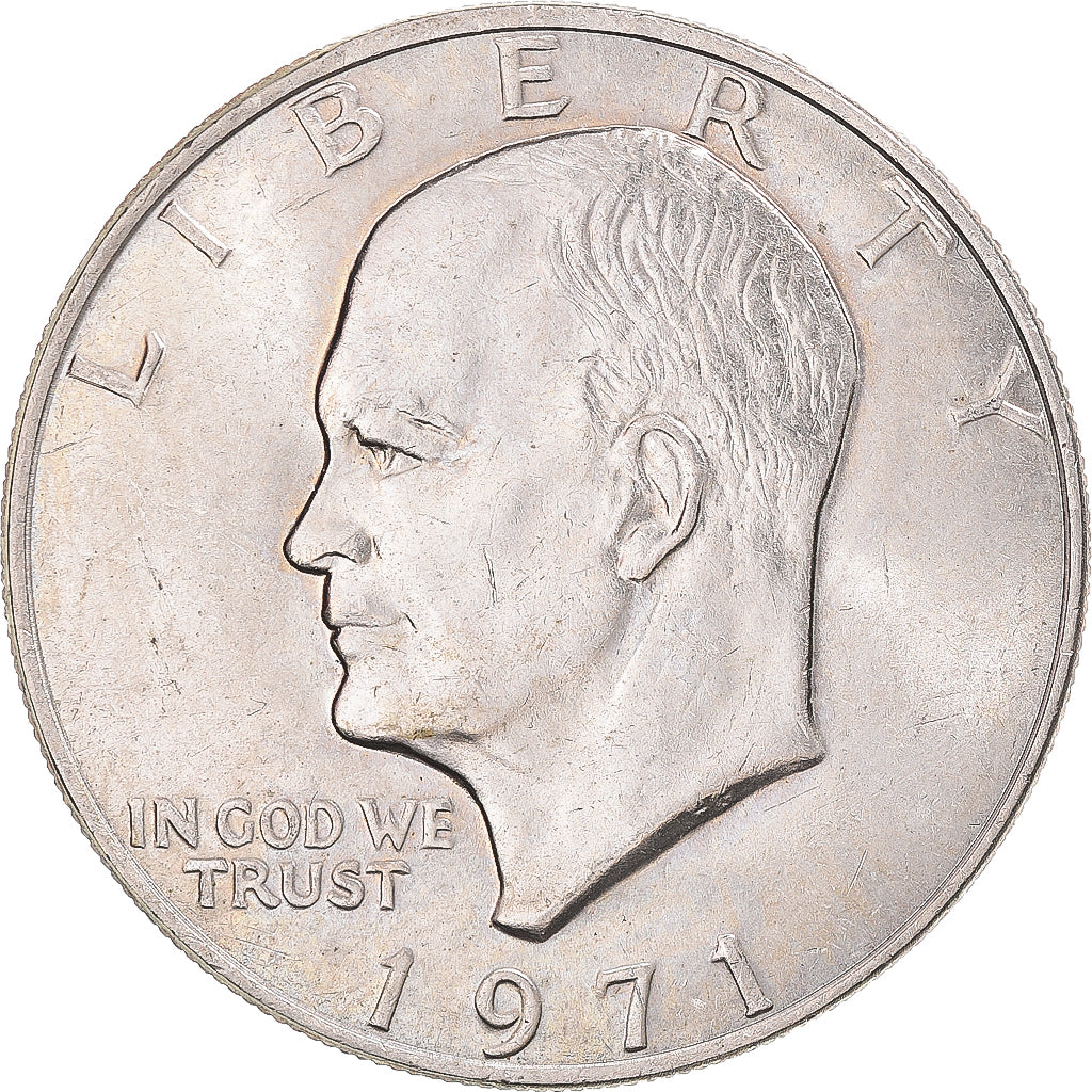 Coin, United States, Eisenhower Dollar, Dollar, 1971, U.S. Mint, AU(50-53)