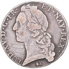 Coin, France, Louis XV, Écu au bandeau, 1763, Aix-en-Provence, EF(40-45)