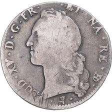 Moneta, Francja, Louis XV, Écu au bandeau, 1762, Pau, VF(20-25), Srebro