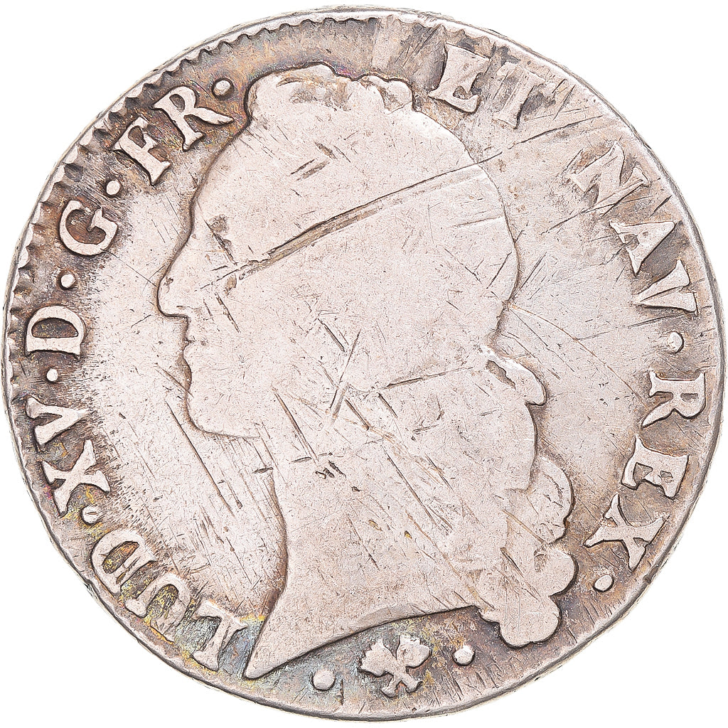 Munten, Frankrijk, Louis XV, Écu au bandeau, 1767, Bayonne, ZG+, Zilver