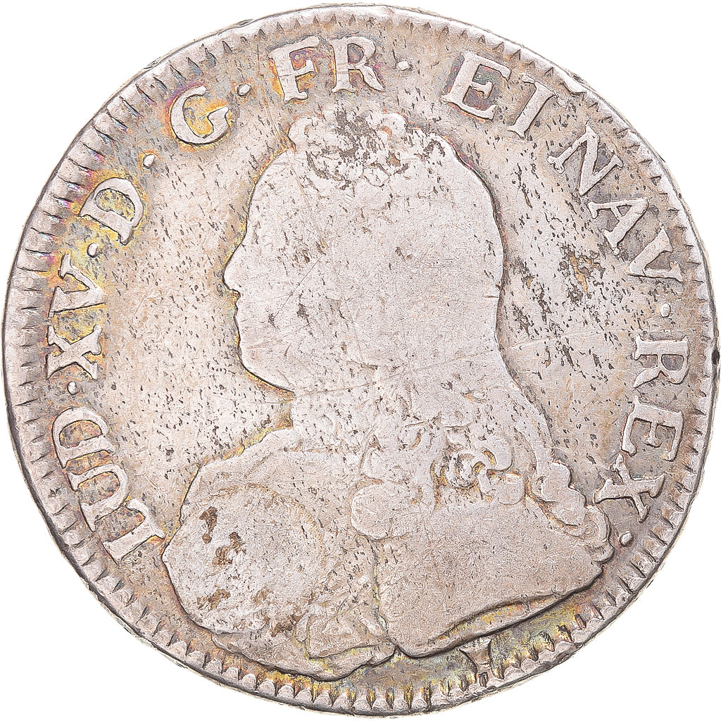 Münze, Frankreich, Louis XV, Ecu aux branches d'olivier, 1732, Rennes, S