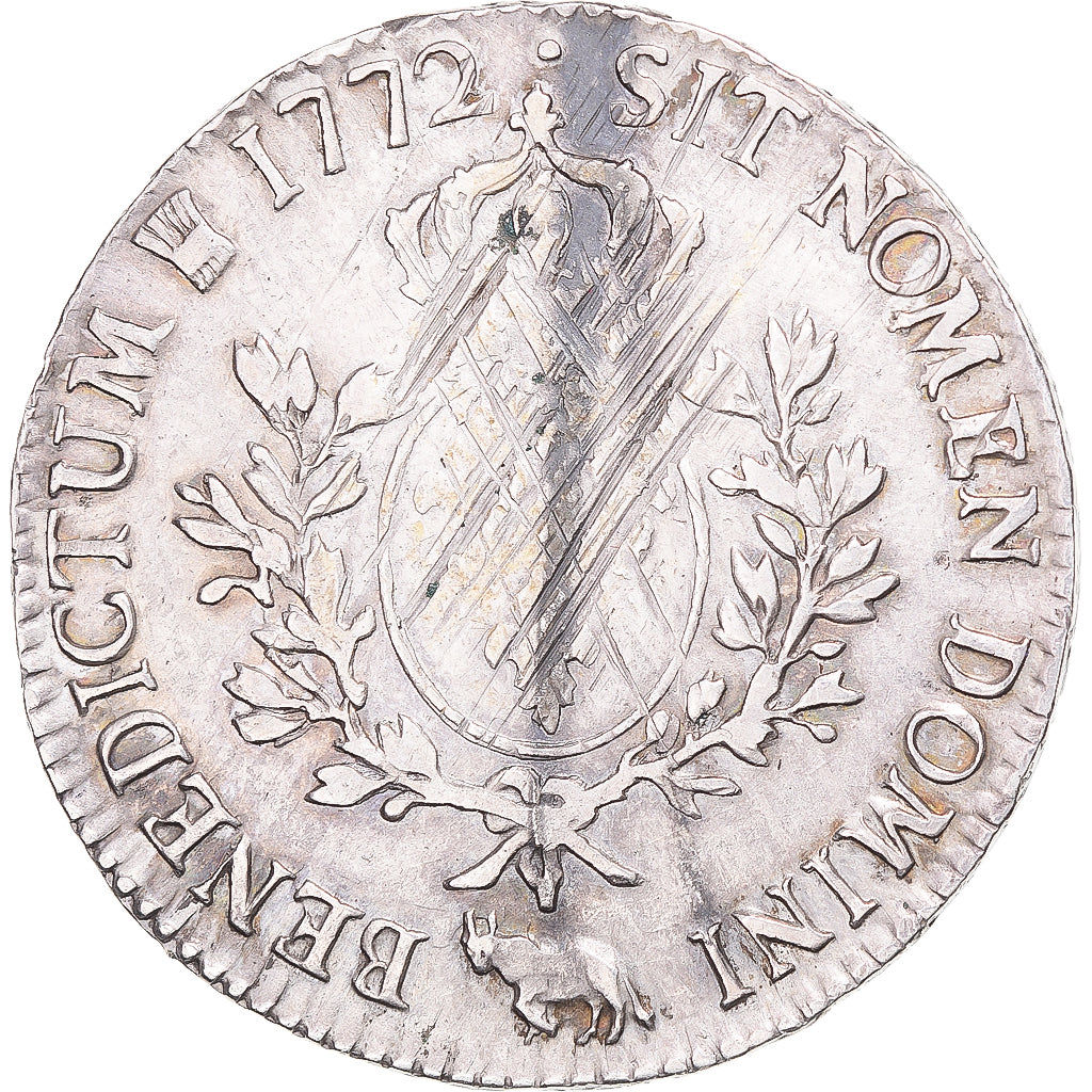 Moneta, Francia, Écu à la vieille tête, 1772, Pau, MB+, Argento