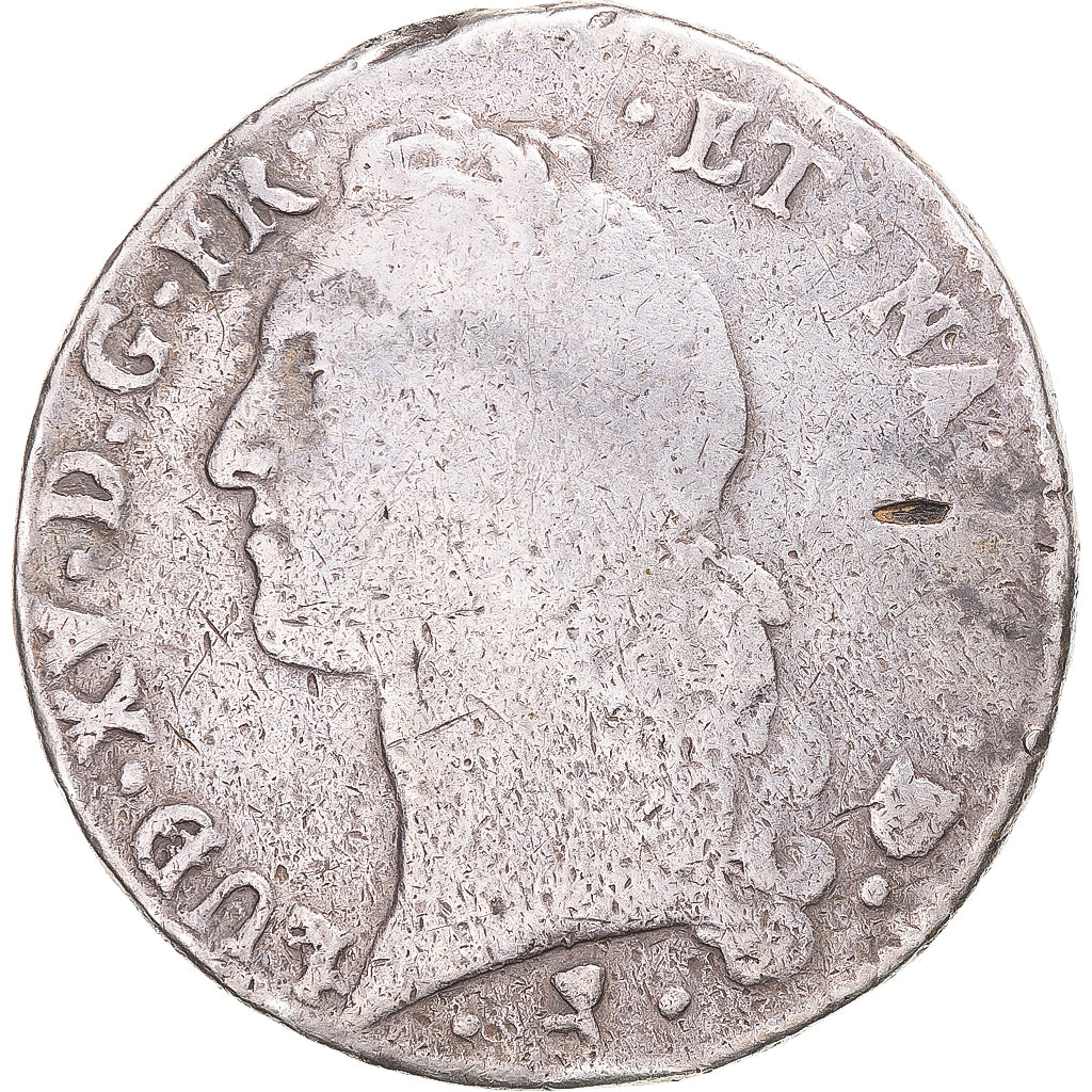 Moneta, Francia, Louis XV, Écu au bandeau, 1764, Pau, MB, Argento