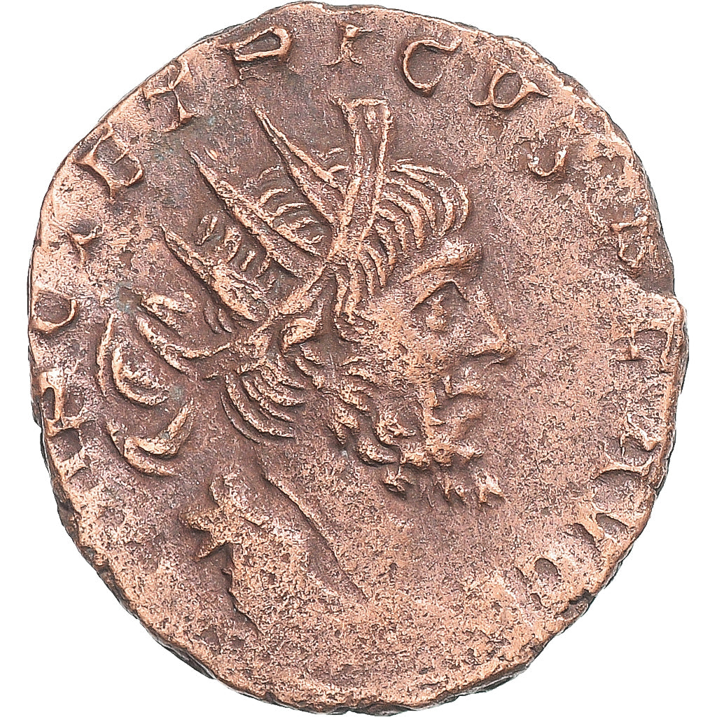 Moneda, Tetricus I, Antoninianus, 271-274, Cologne, BC+, Vellón, RIC:141