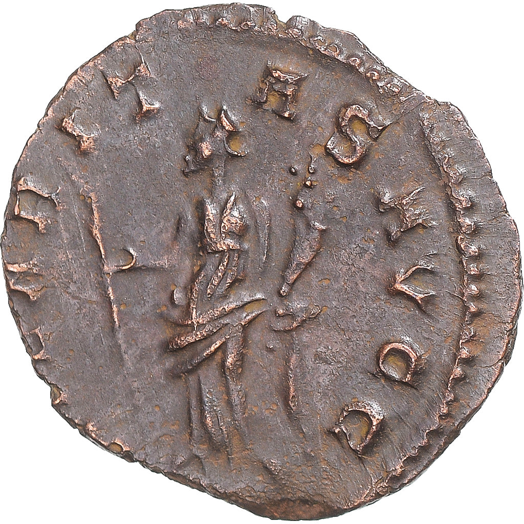 Moneda, Tetricus I, Antoninianus, 271-274, Cologne, BC+, Vellón, RIC:80