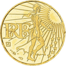 France, 100 Euro, 2009, Paris, Semeuse, MS(64), Gold