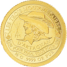 Monnaie, Tchad, 3000 Francs, 2022, D'Artagnan, FDC, Or