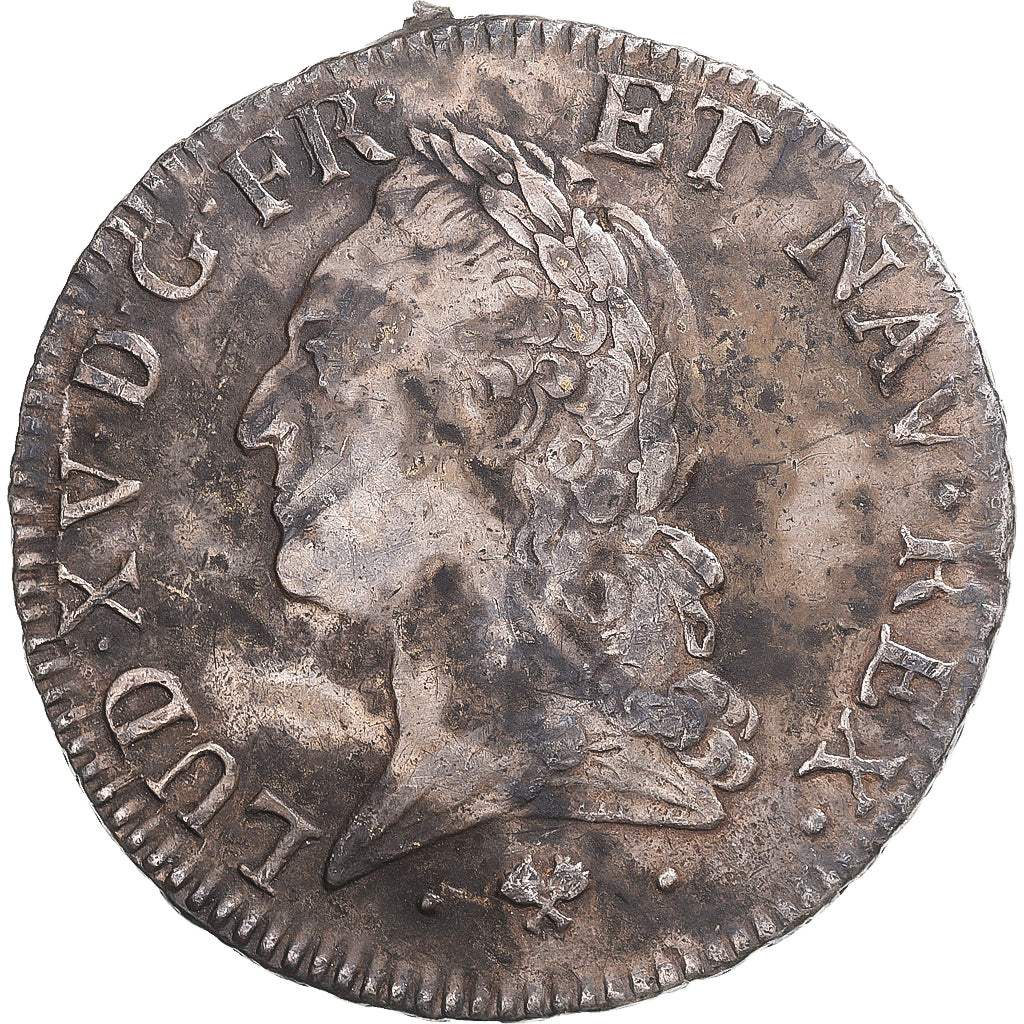 Moneta, Francia, Louis XV, Écu à la vieille tête, 1774, Bayonne, BB, Argento