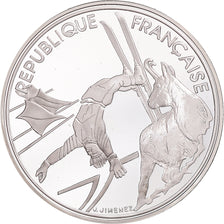 Coin, France, Albertville 1992, 100 Francs, 1990, Paris, MS(65-70), Silver