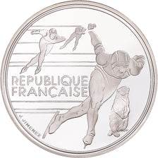 Coin, France, Albertville 1992, 100 Francs, 1990, Paris, MS(65-70), Silver