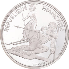 Coin, France, Albertville 1992, 100 Francs, 1990, Paris, MS(65-70), Silver