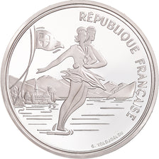 Monnaie, France, Albertville 1992, 100 Francs, 1989, Paris, FDC, Argent