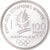 Coin, France, Albertville 1992, 100 Francs, 1989, Paris, MS(65-70), Silver