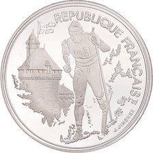 Coin, France, Albertville 1992, 100 Francs, 1991, Paris, MS(65-70), Silver