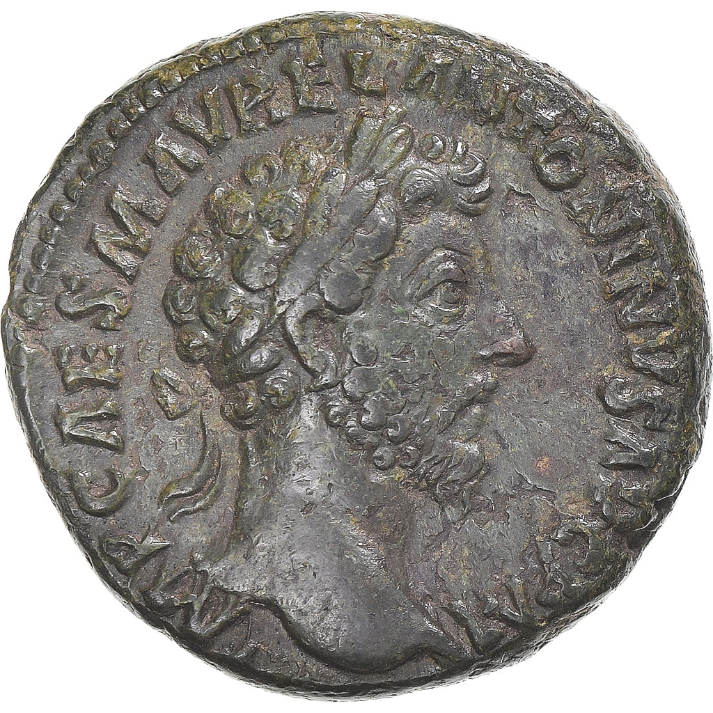 Coin, Marcus Aurelius, As, 162-163, Rome, AU(55-58), Bronze, RIC:850