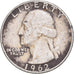 Coin, United States, Washington, Quarter, 1962, U.S. Mint, VF(30-35), Silver