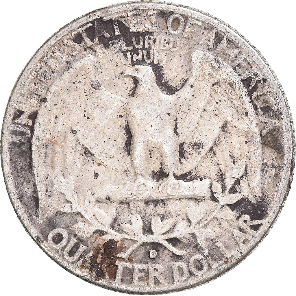 Coin, United States, Washington, Quarter, 1962, U.S. Mint, VF(30-35), Silver