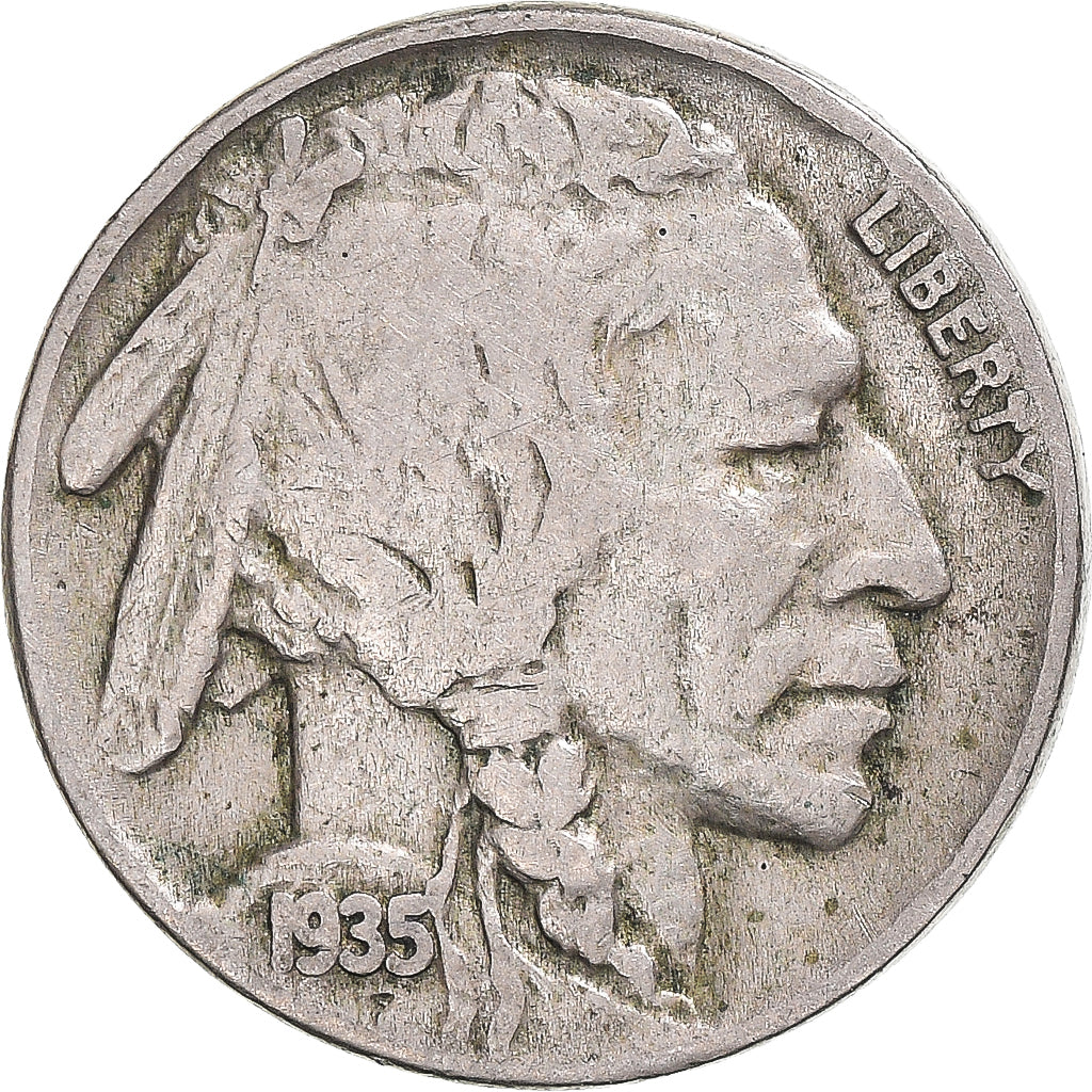 Coin, United States, 5 Cents, 1935, U.S. Mint, VF(20-25), Cupronickel