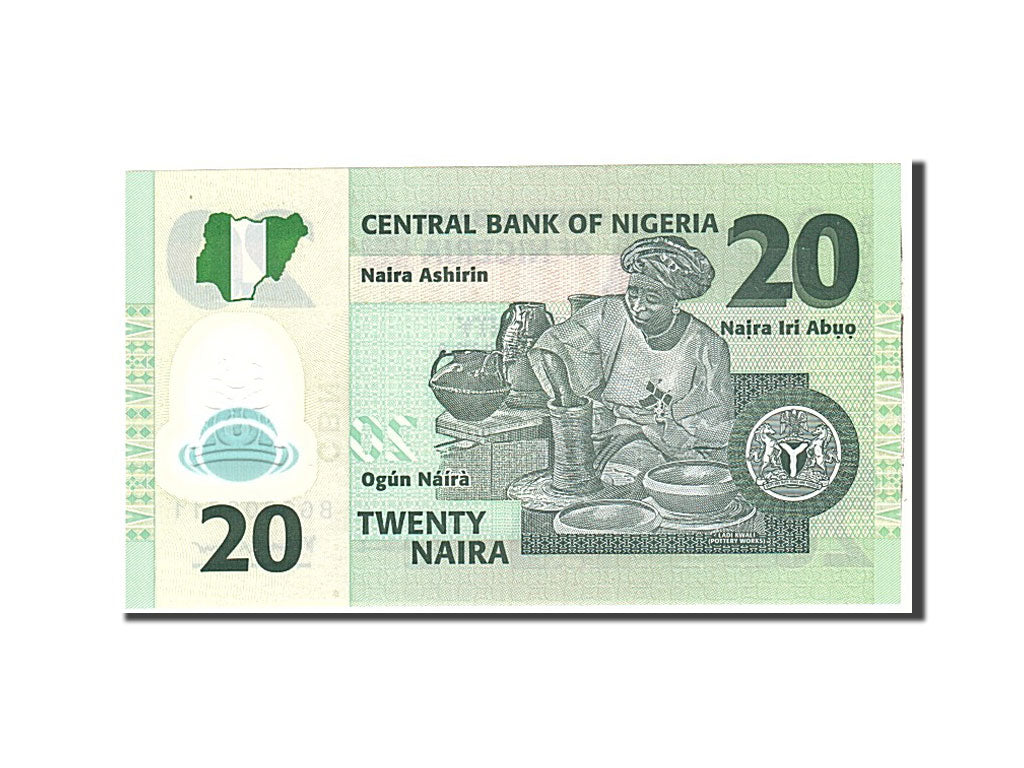 Nigeria, 20 Naira, 2014, Undated, KM:34, UNC(65-70)